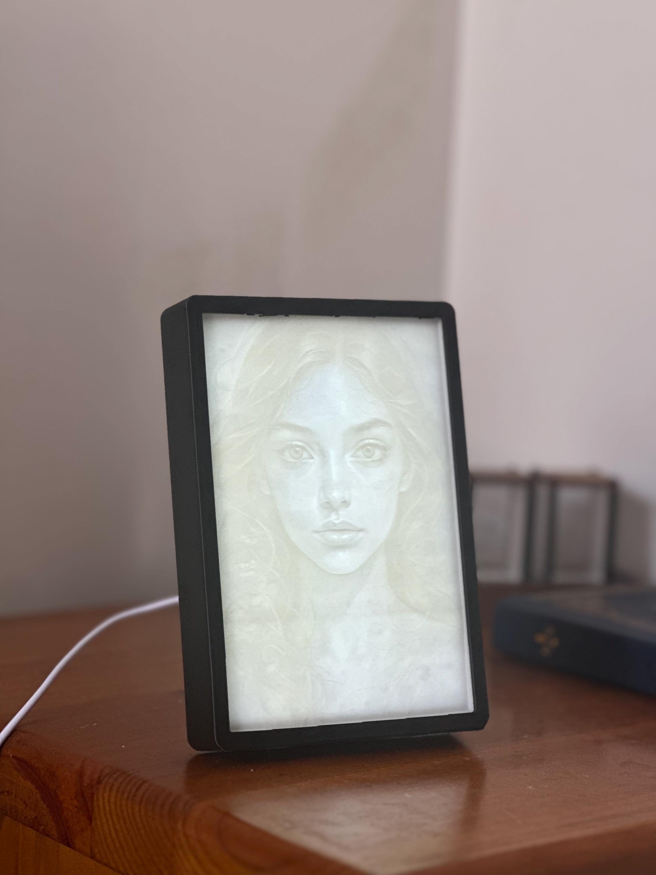 Personalized Lithophane Photo Frame